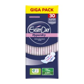 EveryDay Hyperdry Super Ultra Plus Giga Pack 30 τεμαχίων - Σερβιέτες Μεγάλου μήκους, λεπτές με φτερά προστασίας