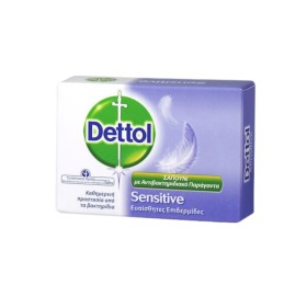 Dettol Sensitive Hard on Dirt 100g – Μπάρα Σαπουνιού με Αντιβακτηριδιακή Δράση