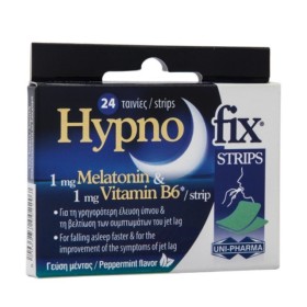 Uni-Pharma HypnoFix 24 ταινίες - Συμπλήρωμα διατροφής με μελατονίνη