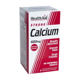 Health Aid Strong Calcium Vit D 60 ταμπλέτες - Συμπλήρωμα διατροφής με Ασβέστιο & Βιταμίνη D