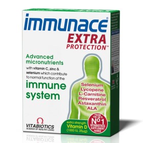 Vitabiotics Immunace Extra Protection 30 ταμπλέτες - Συμπλήρωμα διατροφής για την ενίσχυση του ανοσοποιητικού
