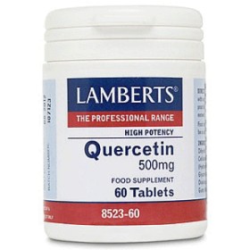Lamberts Quercetin 500mg 60 Ταμπλέτες - Κερσετίνη Φλαβονοειδές με ισχυρή Αντιοξειδωτική Δράση