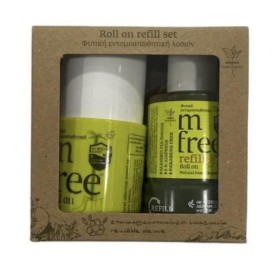 M Free Roll On Refill Set 75ml - Φυτικό Εντομοαπωθητικό Roll On με Επαναχρησιμοποιούμενη Συσκευασία