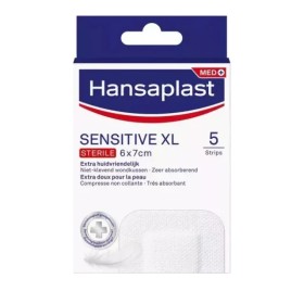 Hansaplast Med+ Sensitive XL Sterile 6Χ7cm 5τμχ. -  Αποστειρωμένα επιθέματα