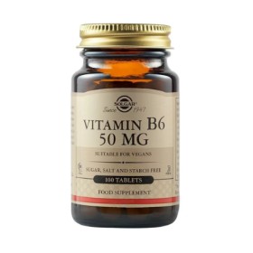 Solgar Vitamin B6 50mg | 100 Κάψουλες