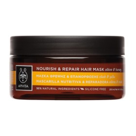 Apivita Nourish & Repair Hair Mask Olive & Honey 200ml - Μάσκα Θρέψης & Επανόρθωσης με Ελιά & Μέλι