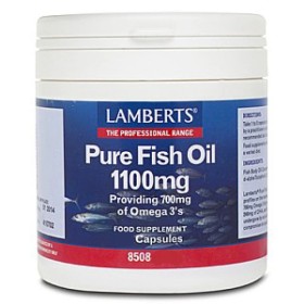 Lamberts Pure Fish Oil 1100mg 120 Κάψουλες – Συμπλήρωμα Ιχθυελαίων για Καρδιά, Αρθρώσεις, Δέρμα & Εγκέφαλο