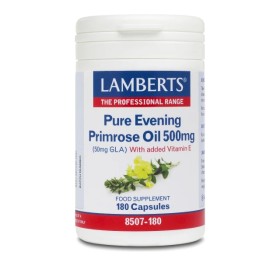 Lamberts Pure Evening Primrose Oil 500mg 180 Κάψουλες - Ωμέγα 6 Συμπλήρωμα με Γ-Λινολεϊκό οξύ για Γυναίκες στην Εμμηνόπαυση