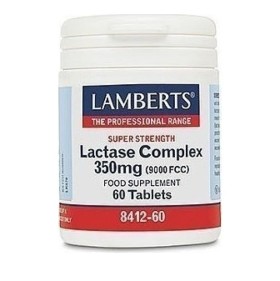 Lamberts Lactase Complex 350mg (9000FCC) 60 Ταμπλέτες - Σύμπλεγμα Λακτάσης