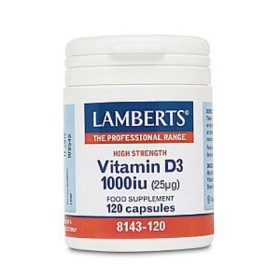 Lamberts Vitamin D3 1000IU 25μg, 120 Κάψουλες - Συμπλήρωμα διατροφής βιταμίνης D3