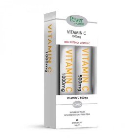 Power Health Vitamin C 1000mg 20eff + Δώρο Vitamin C 500mg 20eff με Γλυκαντικό από Στέβια