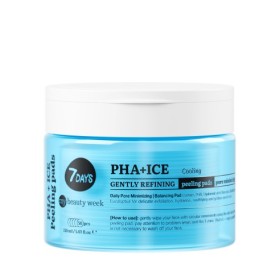 7DAYS Exfoliating Peeling Pads PHA+ICE 50 δισκία - Απολεπιστικά Δισκία Ήπια Αναδόμηση και Συρρίκνωση Πόρων