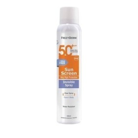 Frezyderm Sunscreen Invisible Spray SPF50+ 200ml – Αντηλιακό αδιάβροχο σπρέι Προσώπου & Σώματος