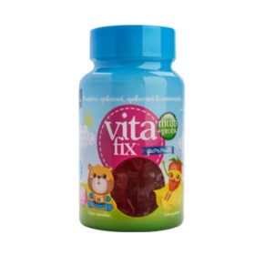 Intermed Vitafix Multi-Probio Gummies 60τμχ. - Πολυβιταμίνες σε ζελεδάκια με γεύση φράουλα για παιδιά από 4 ετών και άνω