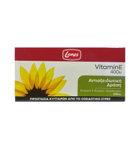 Lanes Vitamin E 400IU 30 κάψουλες - Συμπλήρωμα Διατροφής με Αντιοξειδωτική Δράση