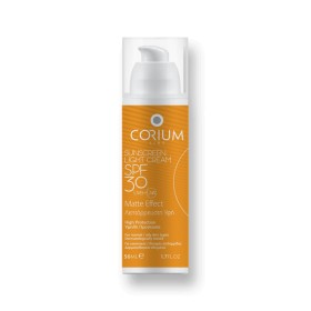 Corium Line Sunscreen Light Cream SPF30 Matte Effect 50ml - Λεπτόρρευστη Αντιηλιακή Κρέμα Προσώπου