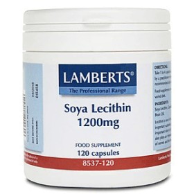 Lamberts Soya Lecithin Capsules 1200mg - Λεκιθίνη 120 Κάψουλες