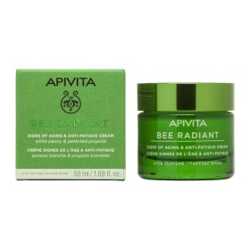 Apivita Bee Radiant Peony Rich Texture 50ml - Κρέμα για Σημάδια Γήρανσης & Ξεκούραστη Όψη Πλούσιας Υφής