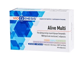 Viogenesis Alive Multi 60 κάψουλες - Πολυβιταμίνη για Ενέργεια & Τόνωση