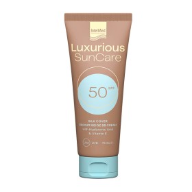 Intermed Luxurious Sun Care Silk Cover Bronze With Hyaluronic Acid SPF50 75ml – Αντηλιακή Προσώπου με Χρώμα