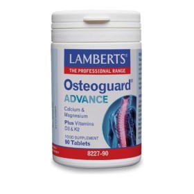 Lamberts Osteoguard Advance με Ασβέστιο,Μαγνήσιο,Βιταμίνες D3 και K2 90 Ταμπλέτες - Ολοκληρωμένη Φόρμουλα για Υγειή Οστά