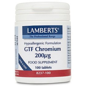 Lamberts Chromium GTF Χρώμιο – 100 Tablets
