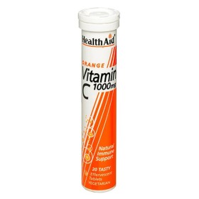 Health Aid Vitamin C 1000mg  20 ταμπλέτες - Συμπλήρωμα Βιταμίνη C με Γεύση Πορτοκάλι