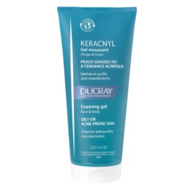 Ducray Kerancyl  Foaming Gel for Oily or Acne- Prone Skin 200ml