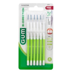 Gum Bi-Directional 2114 Ultra Fine 0.7mm Interdental Brushes 6 τεμάχια - Μεσοδόντια Βουρτσάκια για Αποτελεσματική Αφαίρεση της Πλάκας