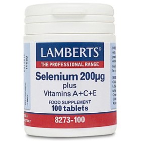 Lamberts Selenium 200μg Plus ACE 100 Ταμπλέτες - Σελήνιο με Βιταμίνες Α-C-E