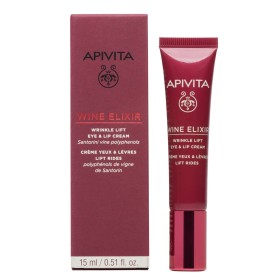 Apivita Wine Elixir Wrinkle Lift Eye & Lip Cream - Αντιρυτιδική Κρέμα Lifting για Μάτια & Χείλη 15ml