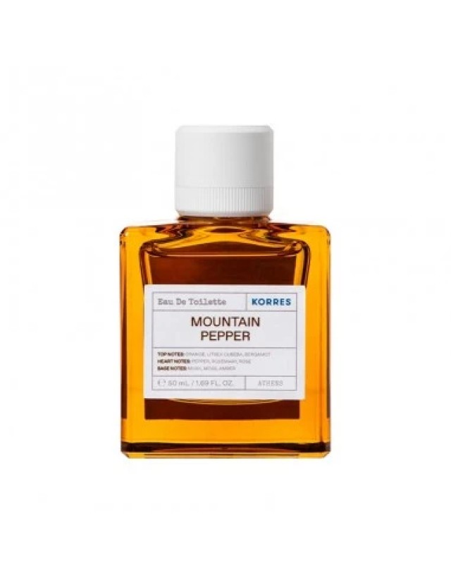 Korres Mountain Pepper Eau De Toilette 50ml - Διαχρονικό Ανδρικό Άρωμα