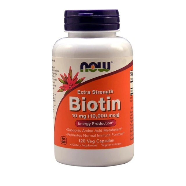 Now Foods Biotin 10mg -120 Φυτικές Κάψουλες