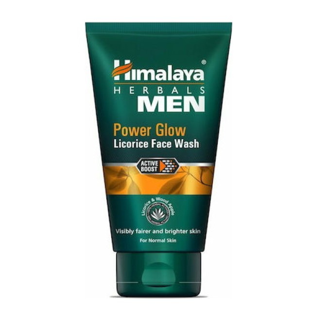 Himalaya Men Power Glow Licorice Face Wash 100ml – Καθαρισμός του Ανδρικού Δέρματος από τη Λιπαρότητα