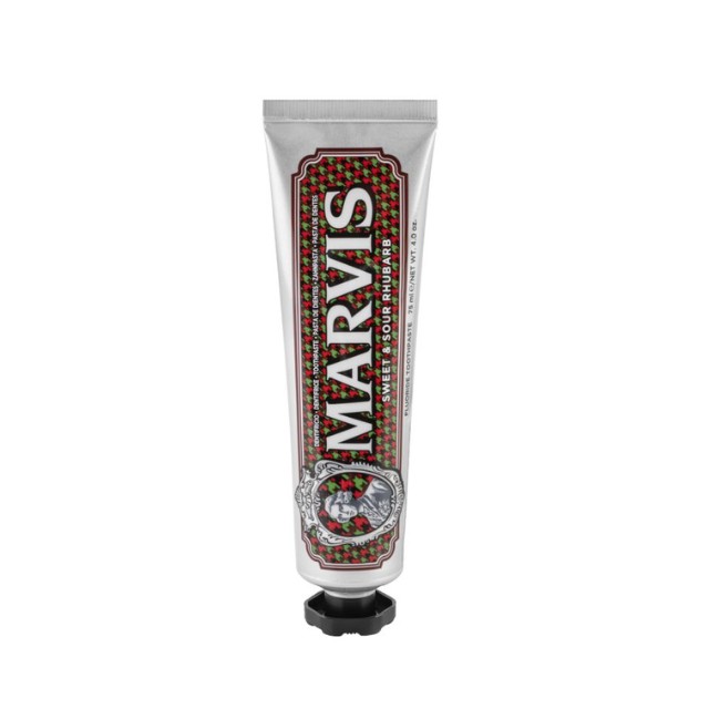 Marvis Sweet Sour Rhubarb Mint 75ml - Οδοντόκρεμα με γεύση Γλυκόξυνο Ραβέντι