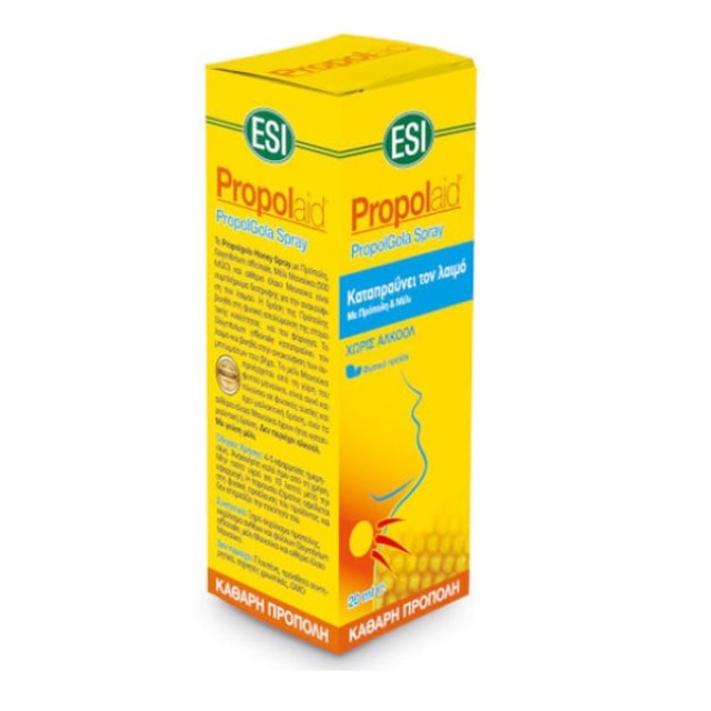 ESI Propolaid PropolGola Honey Spray 20ml – Σπρέι Λαιμού με Μέλι Manuka & Πρόπολη