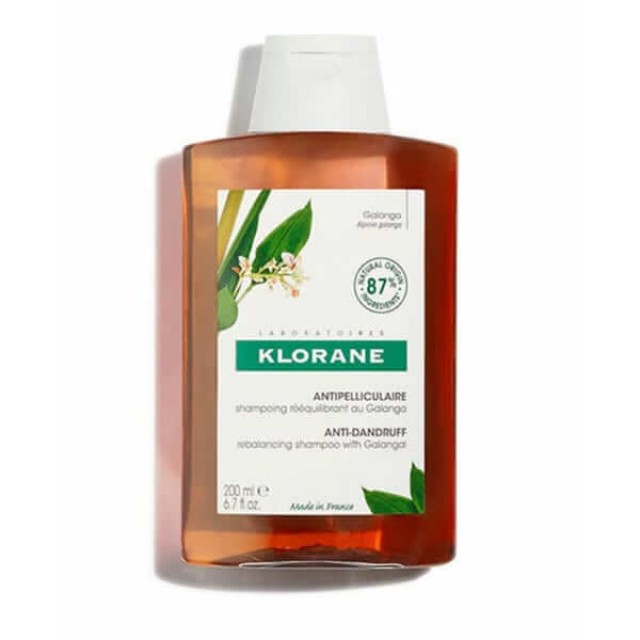 Klorane Shampoo Galanga 200ml – Σαμπουάν Εξισορρόπησης με Galanga κατά της Πιτυρίδας
