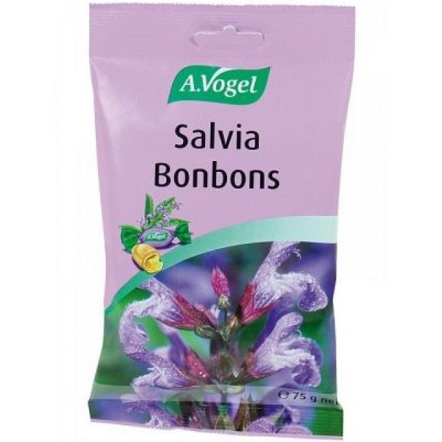 A. Vogel Salvia Bonbons 75gr – Γεμιστές Καραμέλες με Φρέσκο Φασκόμηλο