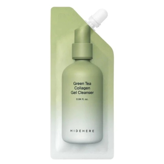 HIDEHERE Green Tea Collagen Gel Cleanser 25ml - Καθαριστικό Προσώπου