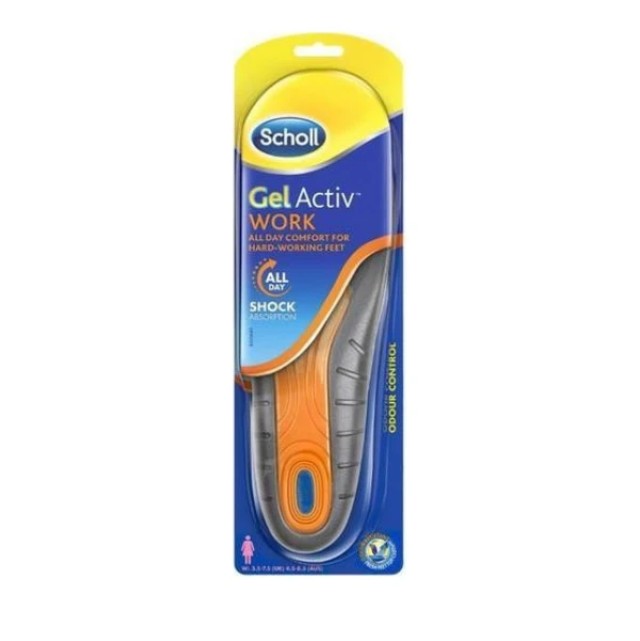 Scholl Gel Active Work Γυναικείοι Ανατομικοί Πάτοι (Νο 35.5-40.5)