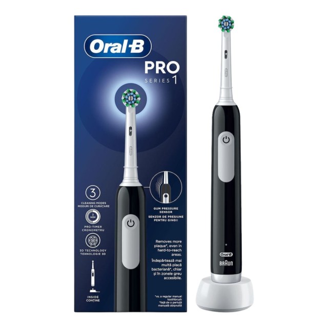 Oral-B Pro Series 1 Black Toothbrush - Επαναφορτιζόμενη Ηλεκτρική Οδοντόβουρτσα