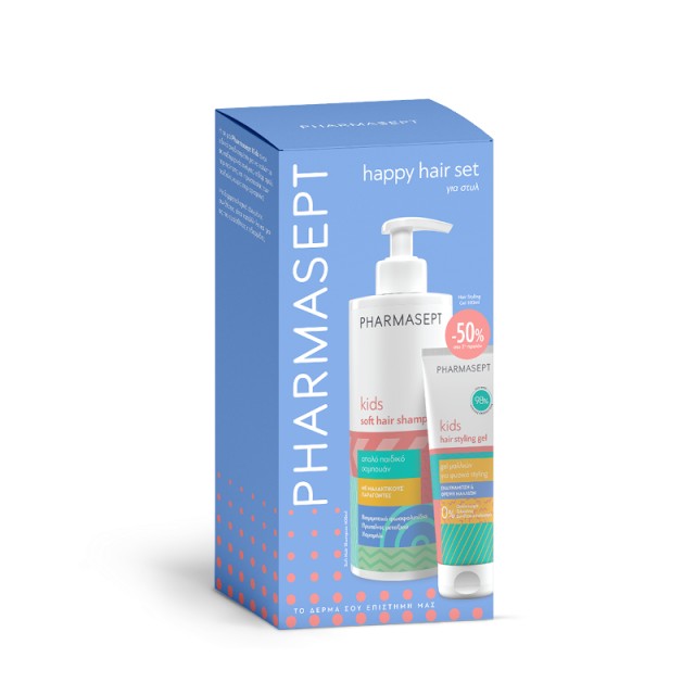 Pharmasept Kids Promo Pack Soft Hair Shampoo 400ml & Hair Styling Gel 100ml