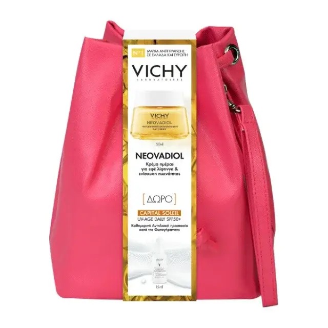 Vichy Promo Neovadiol Replenishing Anti-Sagginess Day Cream 50ml με Δώρο Capital Soleil UV-Age Daily SPF50+ 15ml σε Ανοιξιάτικο Τσαντάκι