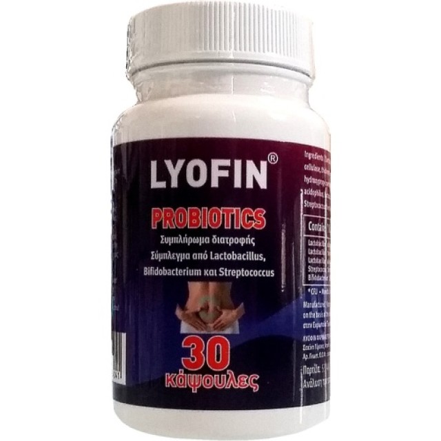 Lyofin Probiotics 30 κάψουλες - Φόρμουλα Προβιοτικών