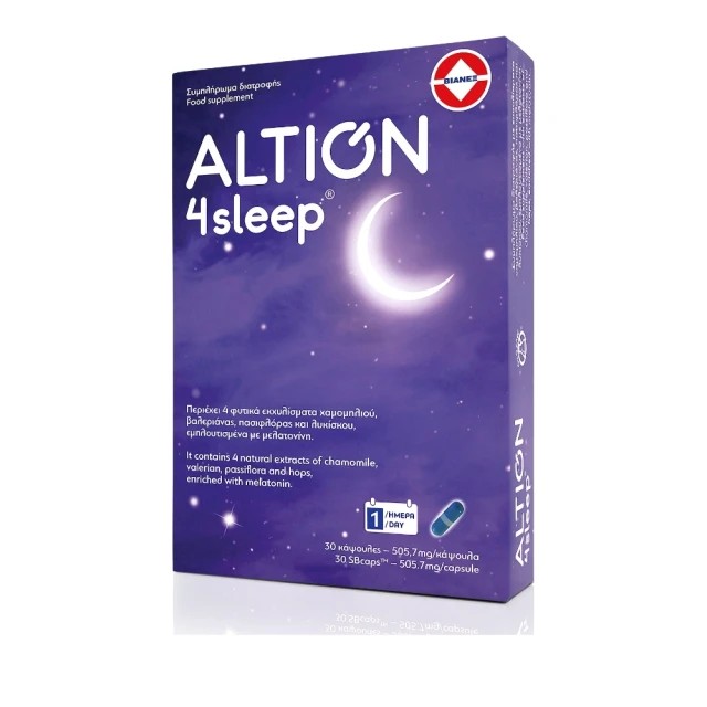Altion 4Sleep 30 κάψουλες - Συμπλήρωμα διατροφής για την αϋπνία