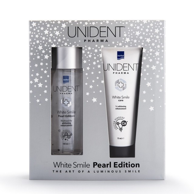 Unident Pharma Set Pearl Edition White Smile Toothpaste 75ml & Mouthwash 100ml