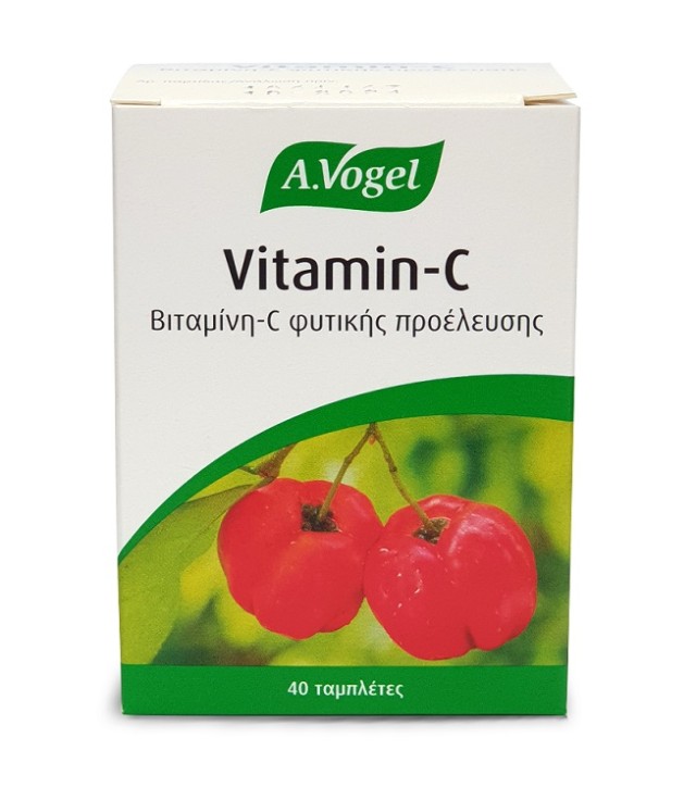 A. Vogel Vitamin C 40 ταμπλέτες – Βιολογική 100% Απορροφήσιμη Βιταμίνη C από Φρέσκια Ασερόλα