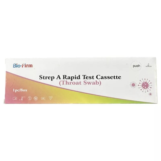 Bio-Firm Strep A Rapid Test Cassette 1τμχ.- Τεστ Ανίχνευσης Στρεπτόκοκκου