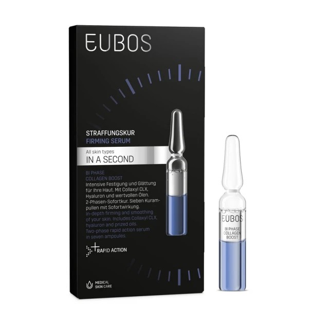 Eubos in a Second bi Phase Collagen Boost 7x2ml - Ειδική Φόρμουλα Με Ισχυρή Αντιρυτιδική Δράση