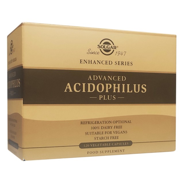 Solgar Advanced Acidophilus Plus Double Pack – Προβιοτικά 120 φυτικές κάψουλες